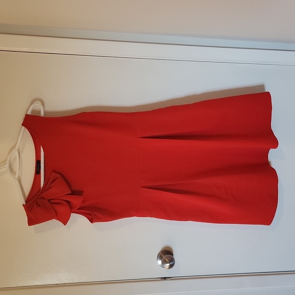 RW&CO ruby red dress with bow detail - Picture 1 of 8